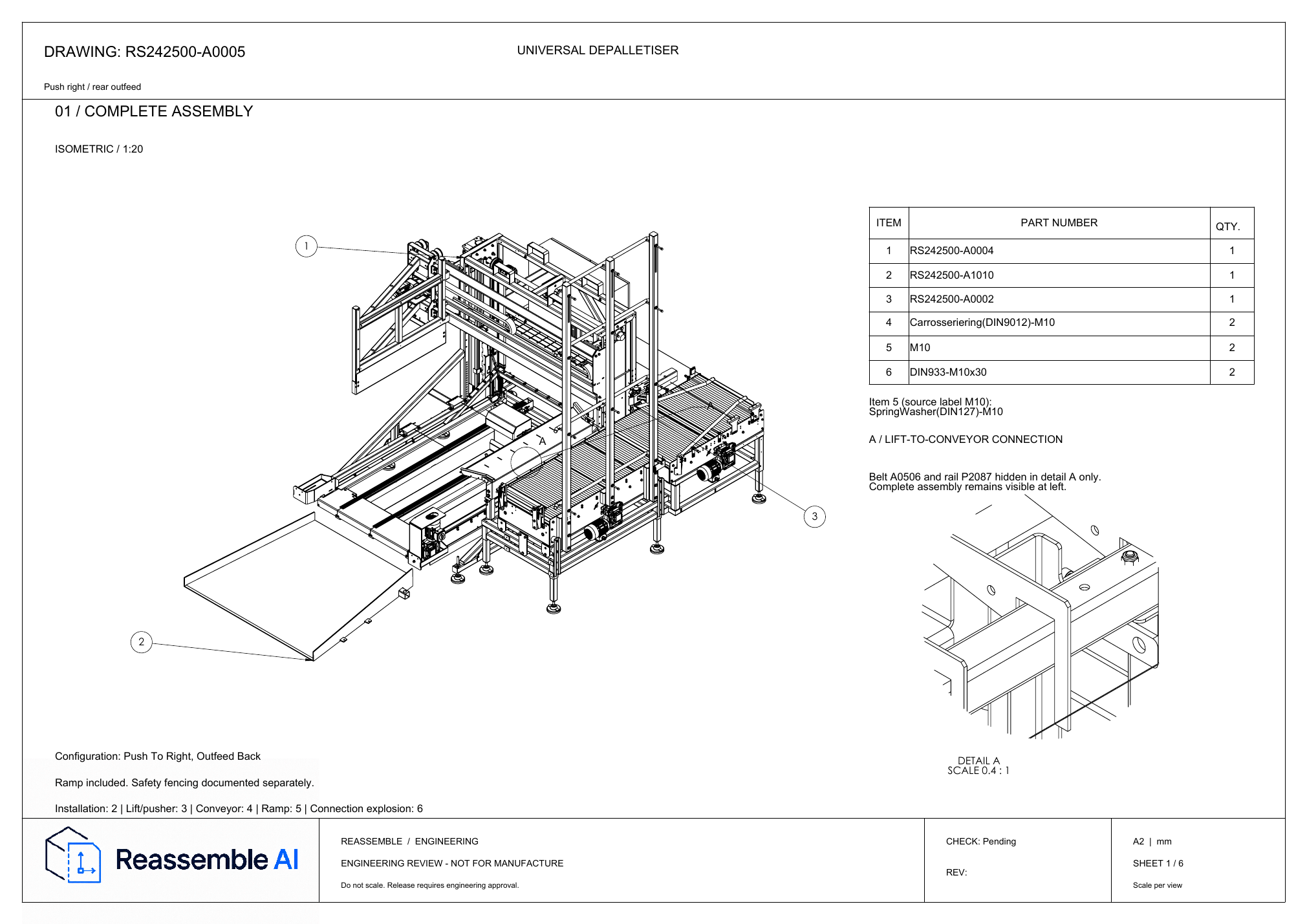 Complete assembly